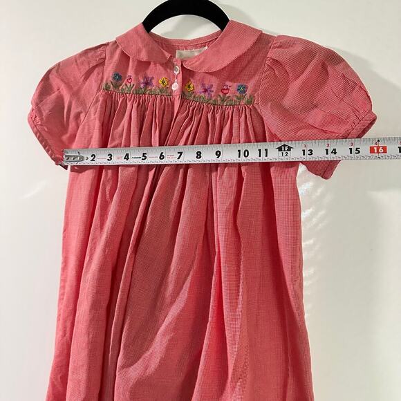 VINTAGE STRASBURG 2 Year Girl Cottagecore Floral Puff Sleeve Button Down Dress - Picture 7 of 11